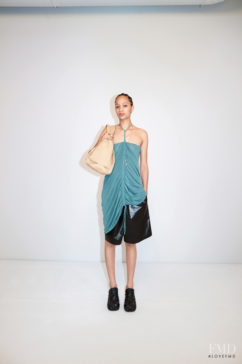 Selena Forrest featured in  the Bottega Veneta lookbook for Pre-Fall 2020