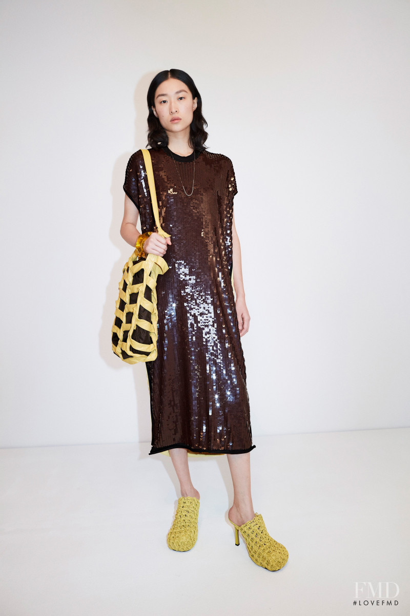 Chu Wong featured in  the Bottega Veneta lookbook for Pre-Fall 2020