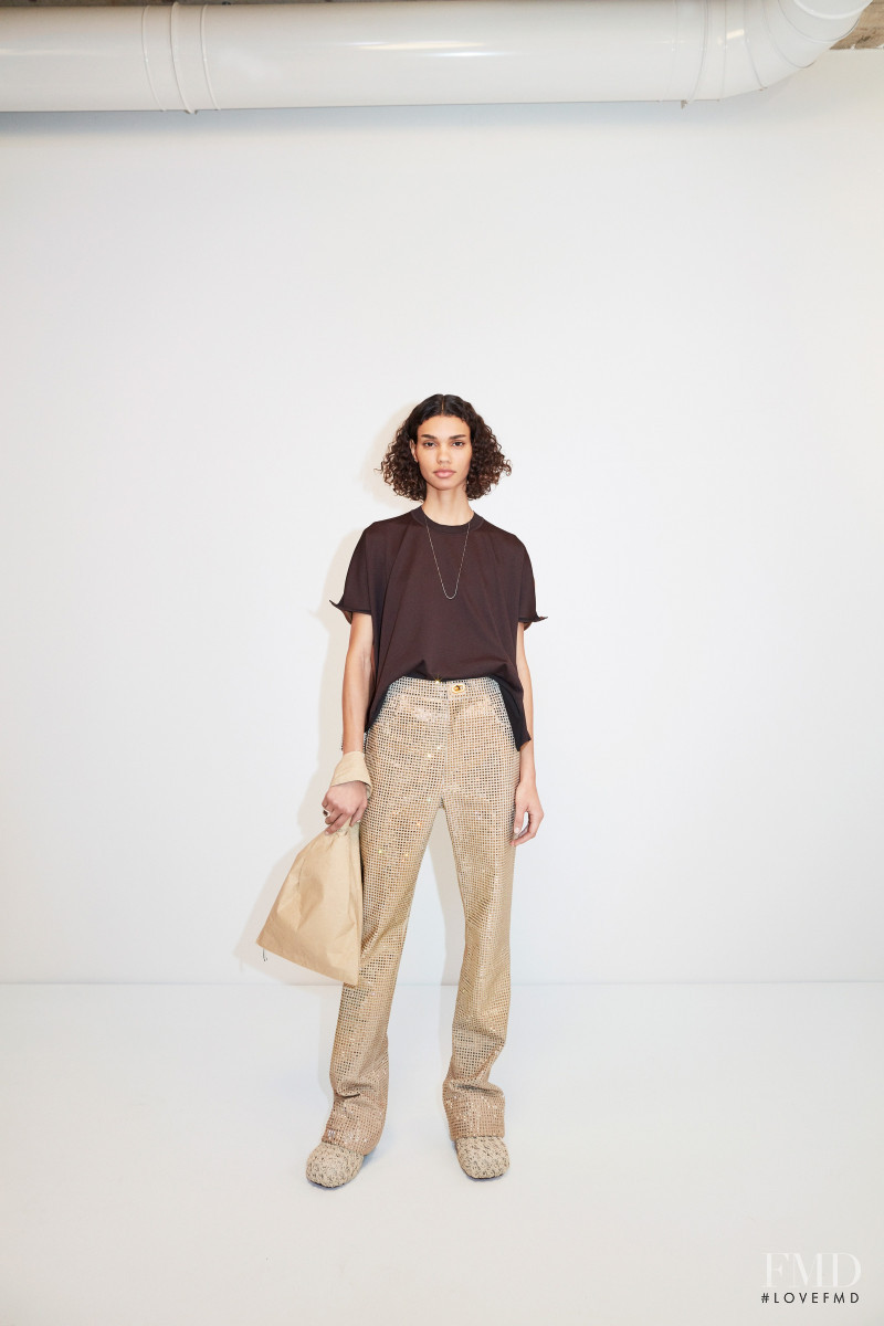 Barbara Valente featured in  the Bottega Veneta lookbook for Pre-Fall 2020