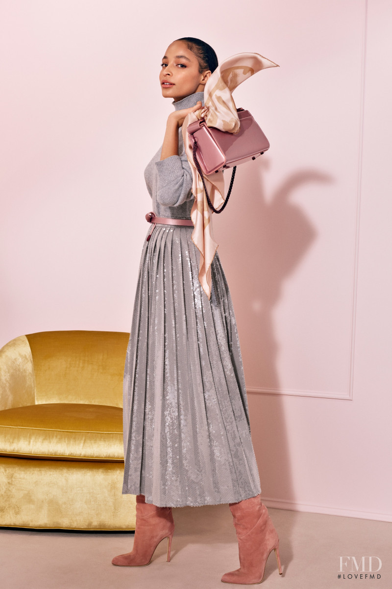 Brionka Halbert featured in  the Brandon Maxwell lookbook for Pre-Fall 2020