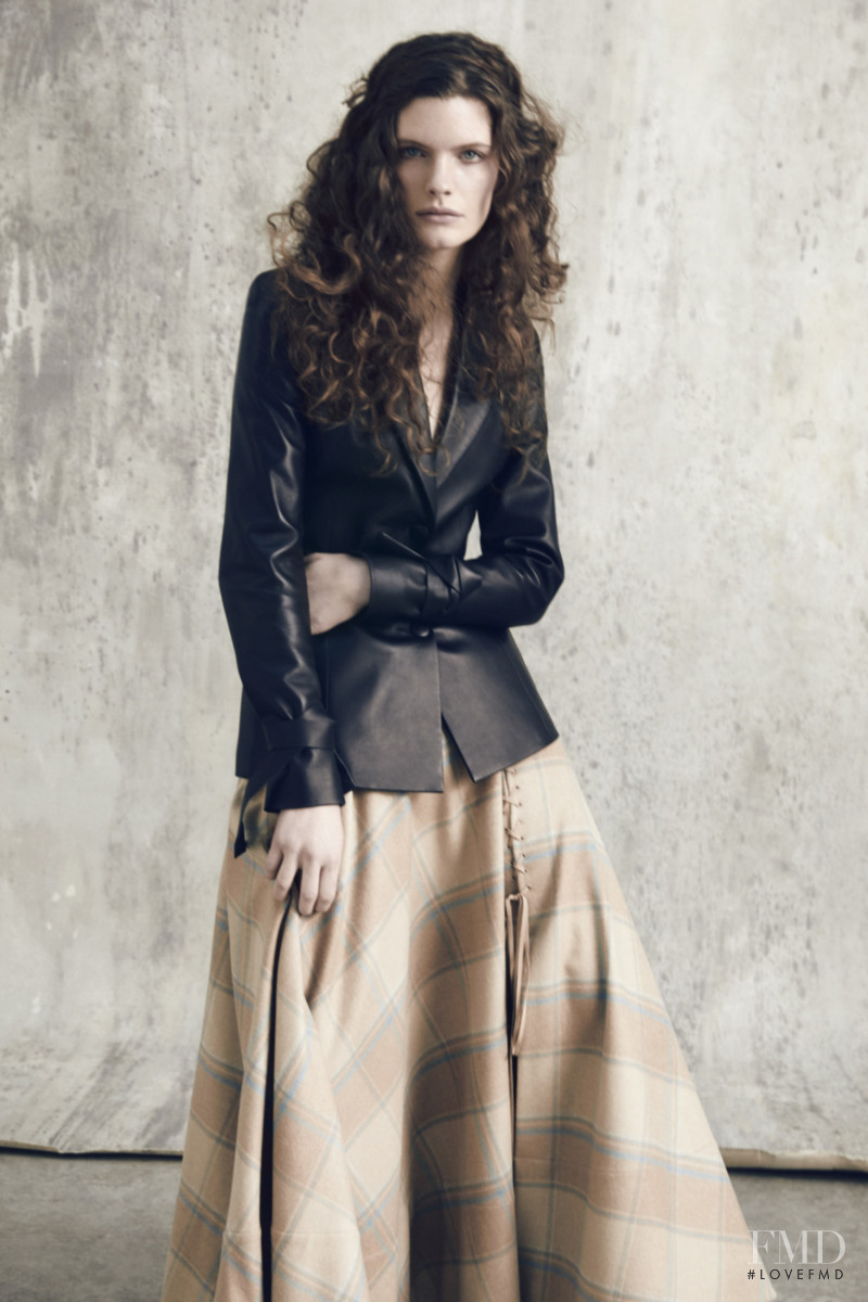 Carolina Burgin featured in  the Brock Collection lookbook for Pre-Fall 2020