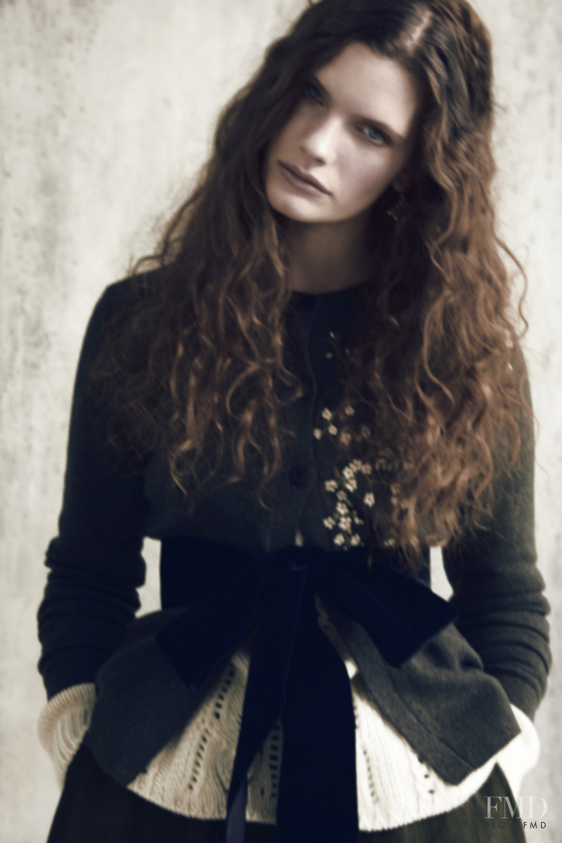 Carolina Burgin featured in  the Brock Collection lookbook for Pre-Fall 2020
