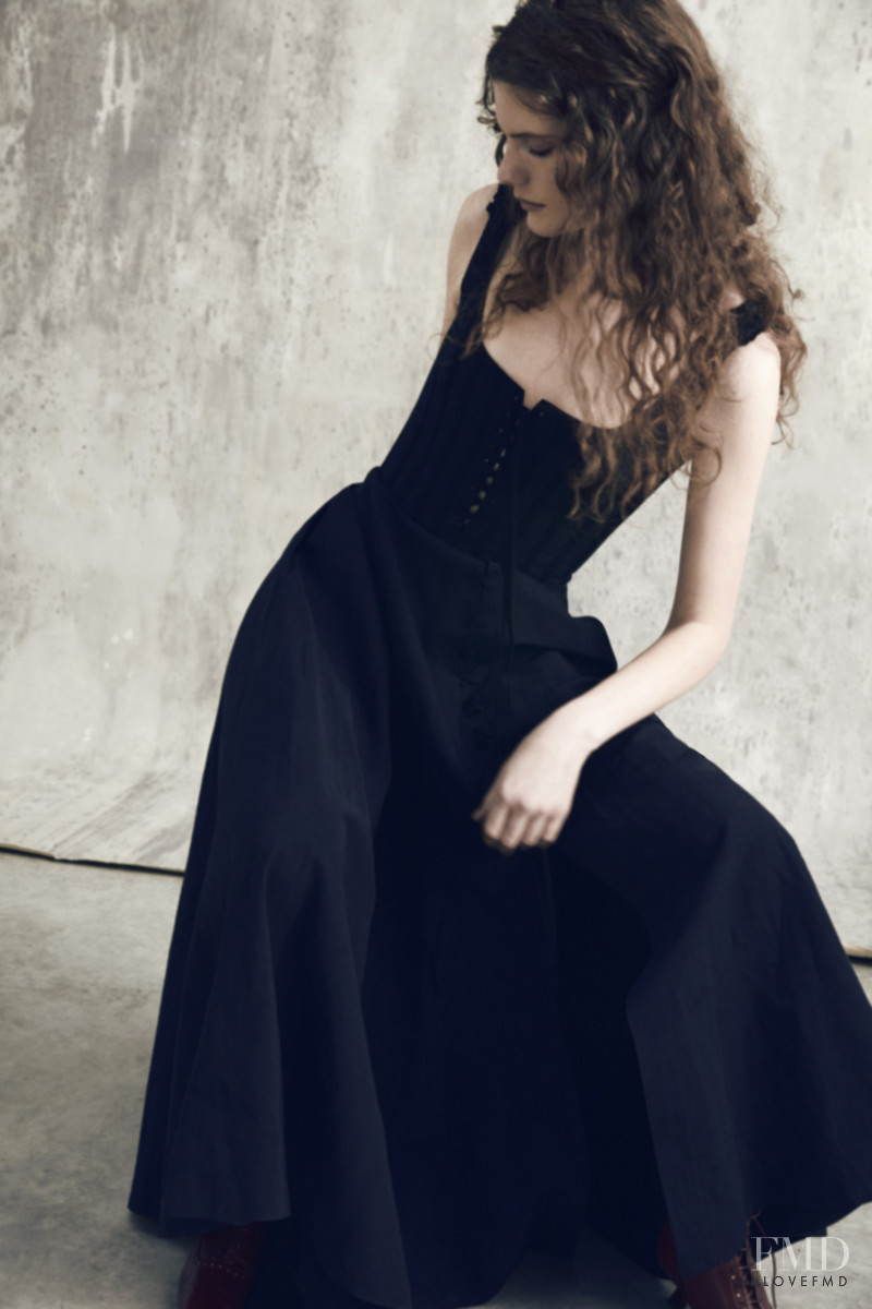 Carolina Burgin featured in  the Brock Collection lookbook for Pre-Fall 2020