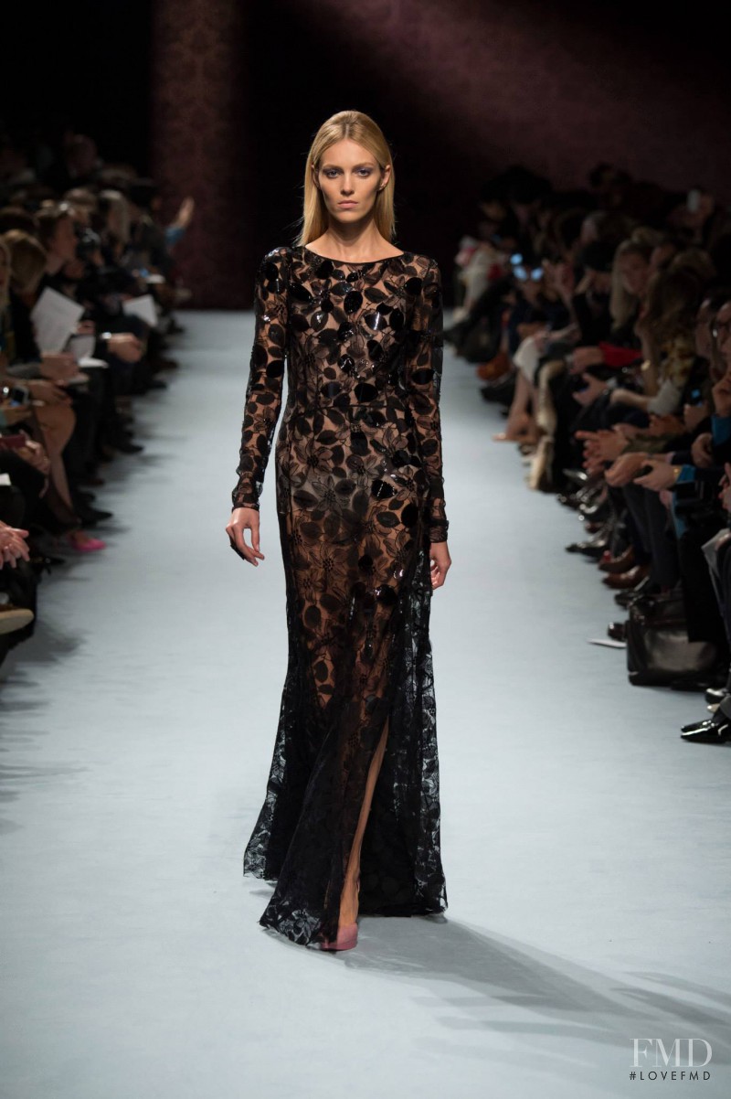 Anja Rubik featured in  the Nina Ricci fashion show for Autumn/Winter 2014