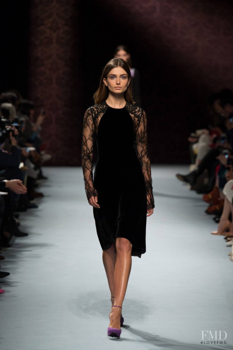 Andreea Diaconu featured in  the Nina Ricci fashion show for Autumn/Winter 2014