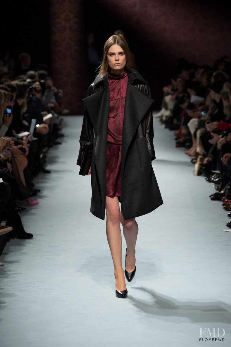 Caroline Brasch Nielsen featured in  the Nina Ricci fashion show for Autumn/Winter 2014