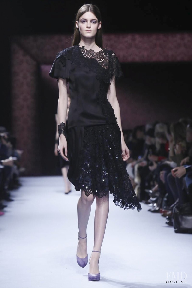 Kremi Otashliyska featured in  the Nina Ricci fashion show for Autumn/Winter 2014