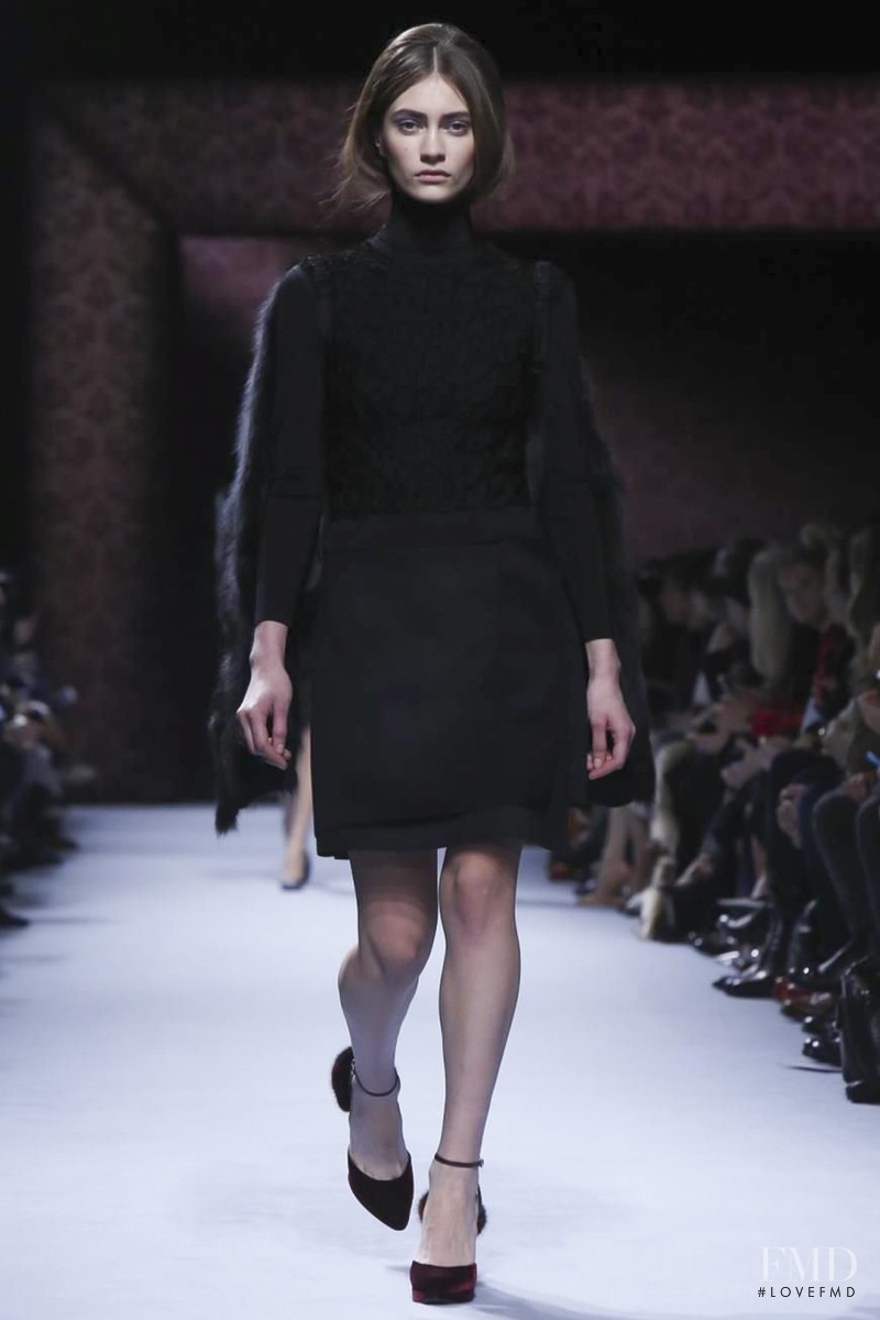 Marine Deleeuw featured in  the Nina Ricci fashion show for Autumn/Winter 2014