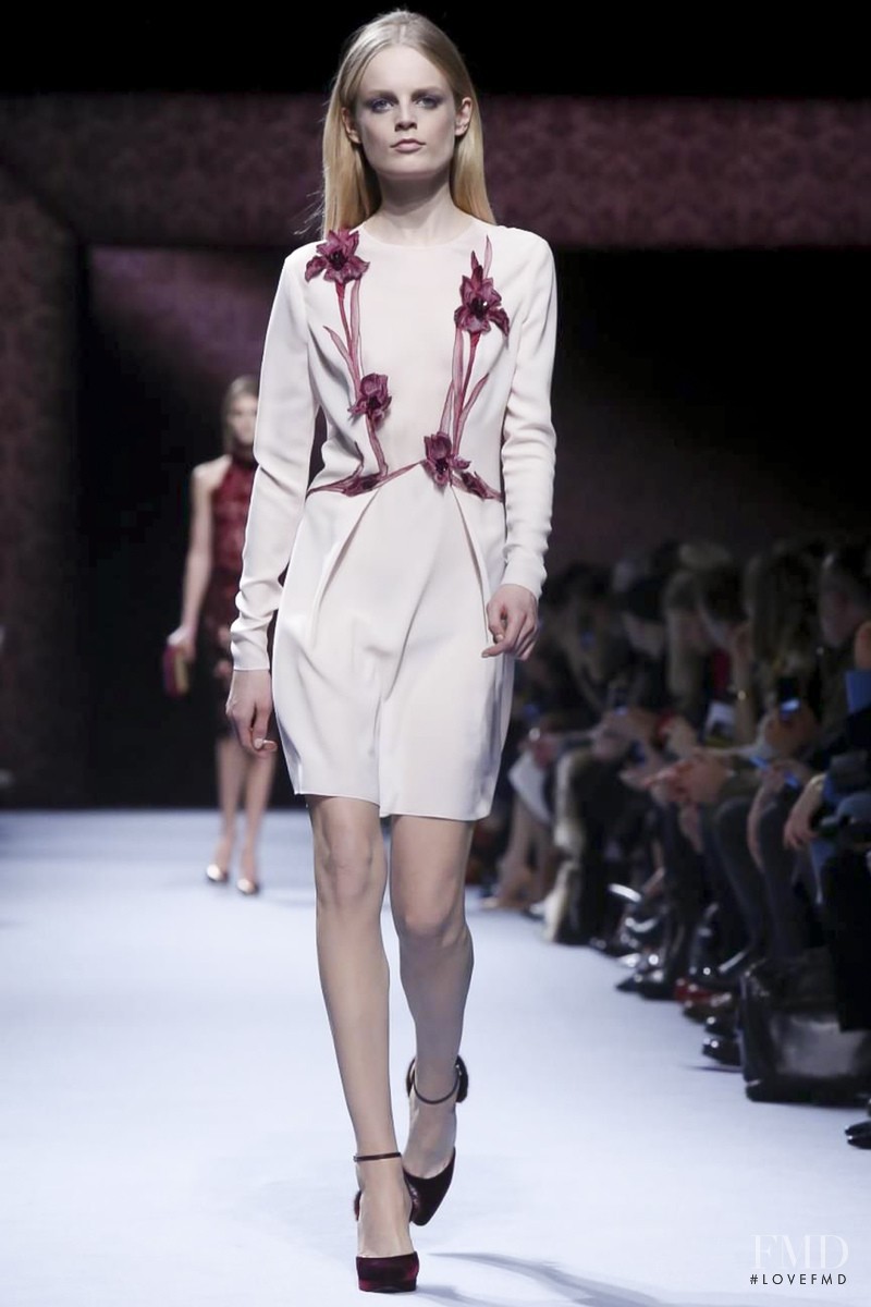 Hanne Gaby Odiele featured in  the Nina Ricci fashion show for Autumn/Winter 2014