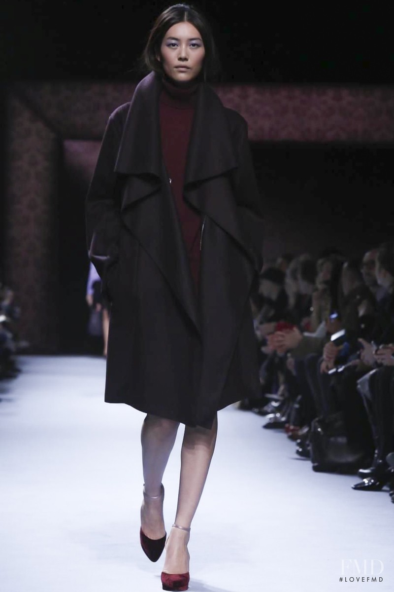 Liu Wen featured in  the Nina Ricci fashion show for Autumn/Winter 2014