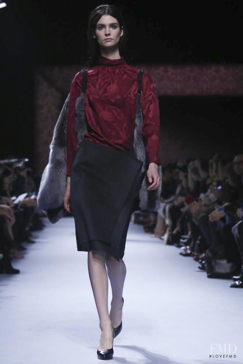 Manon Leloup featured in  the Nina Ricci fashion show for Autumn/Winter 2014