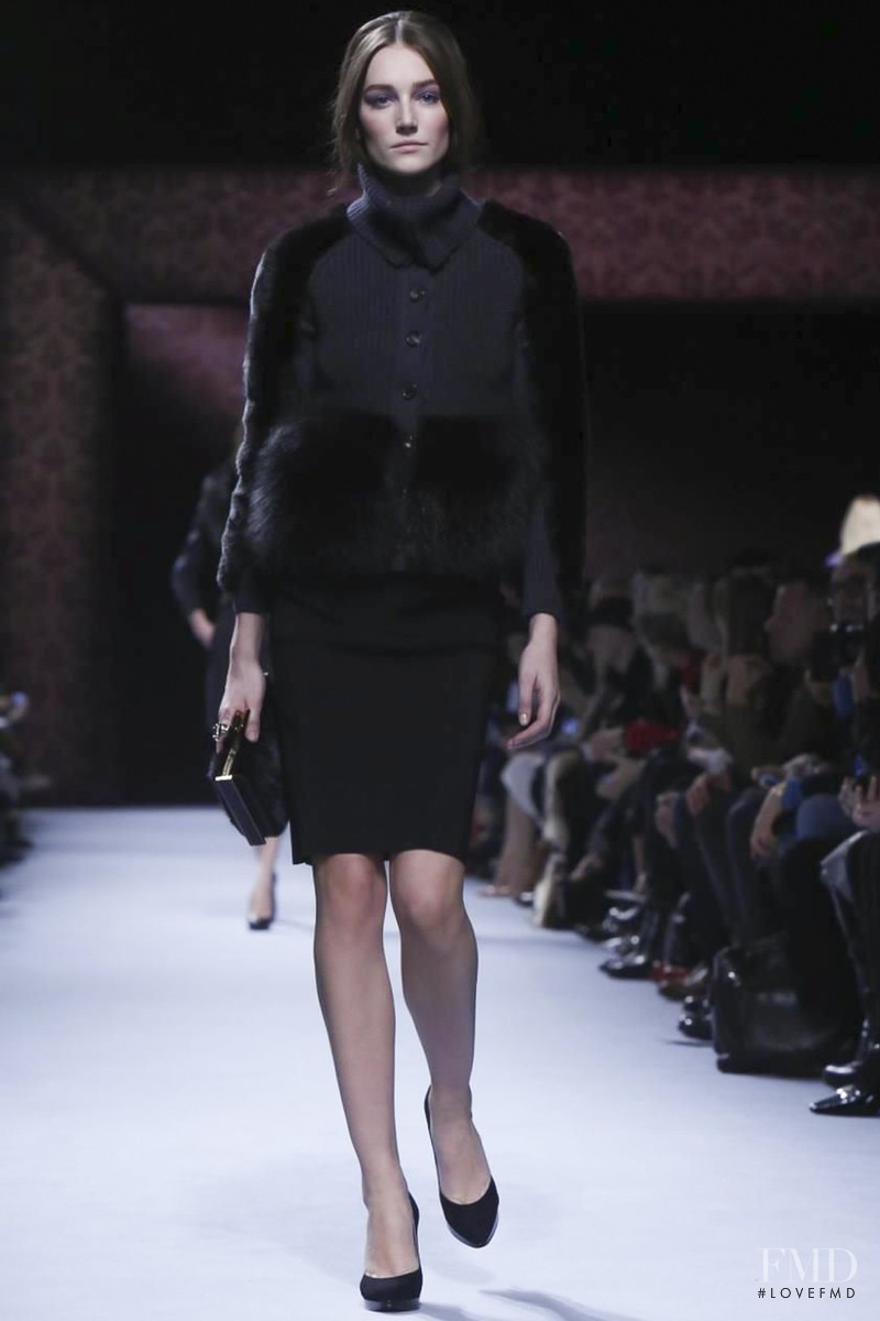 Joséphine Le Tutour featured in  the Nina Ricci fashion show for Autumn/Winter 2014