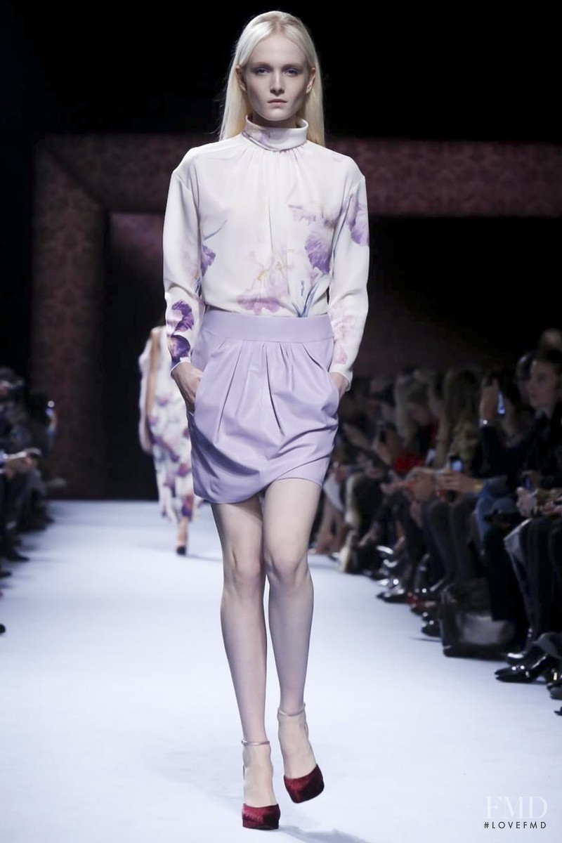 Maja Salamon featured in  the Nina Ricci fashion show for Autumn/Winter 2014