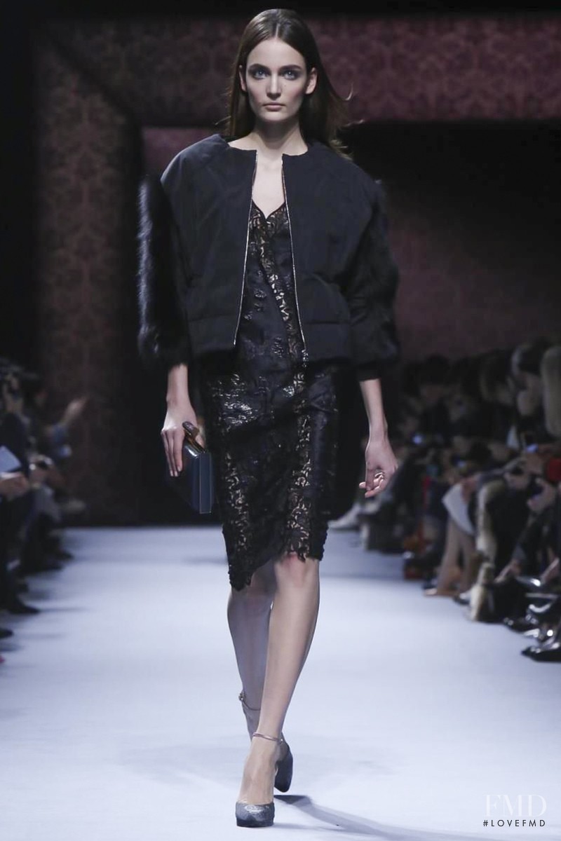 Zuzanna Bijoch featured in  the Nina Ricci fashion show for Autumn/Winter 2014