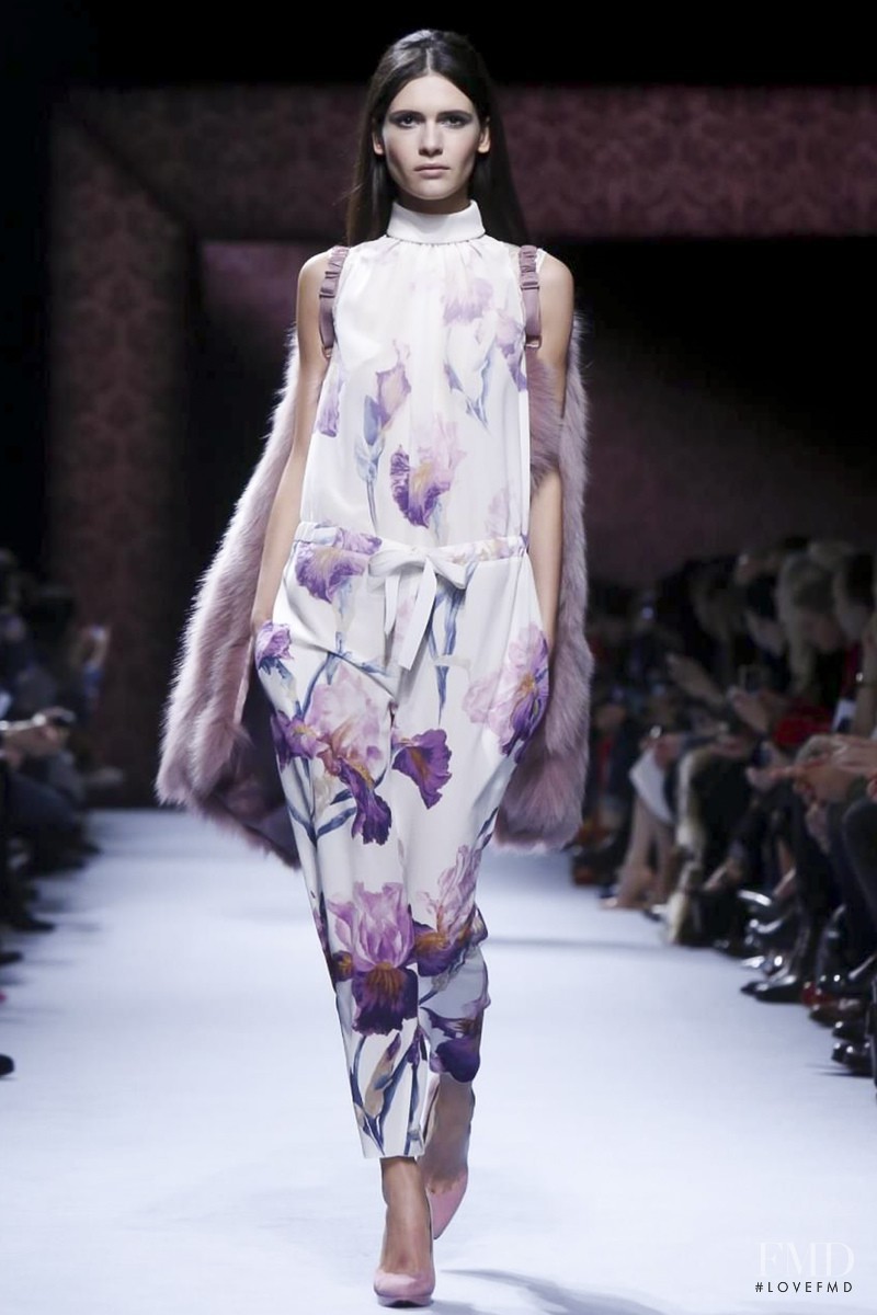 Iana Godnia featured in  the Nina Ricci fashion show for Autumn/Winter 2014