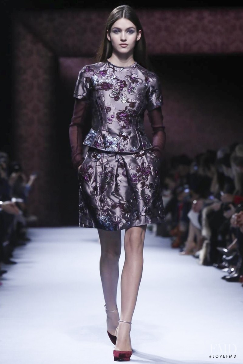 Gabby Westbrook-Patrick featured in  the Nina Ricci fashion show for Autumn/Winter 2014