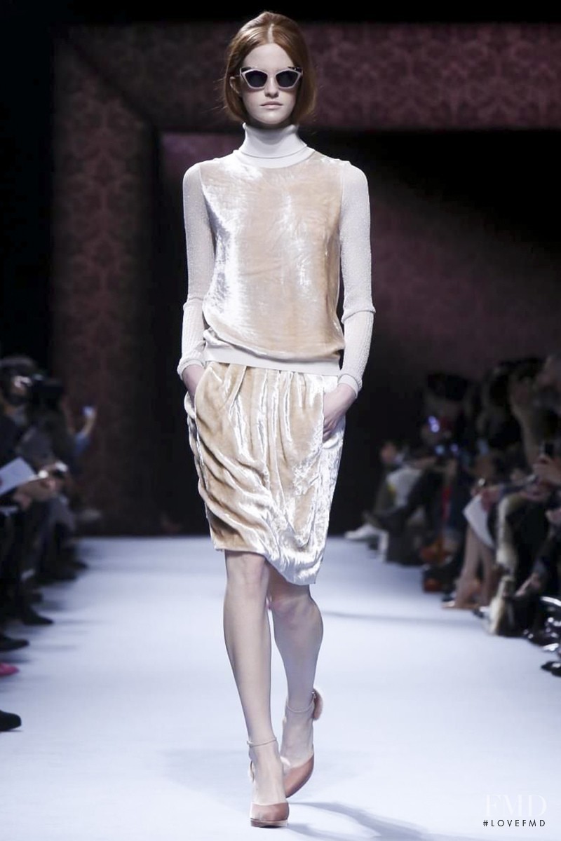 Magdalena Jasek featured in  the Nina Ricci fashion show for Autumn/Winter 2014