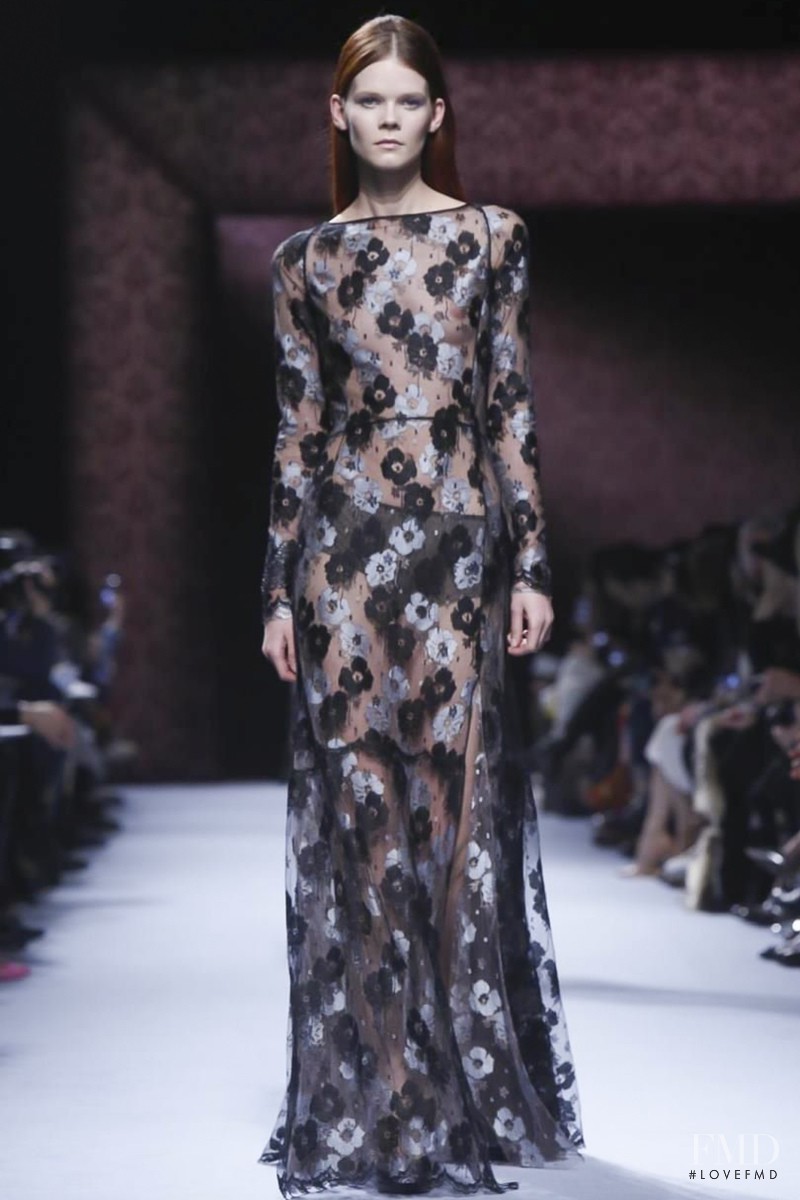 Irina Kravchenko featured in  the Nina Ricci fashion show for Autumn/Winter 2014