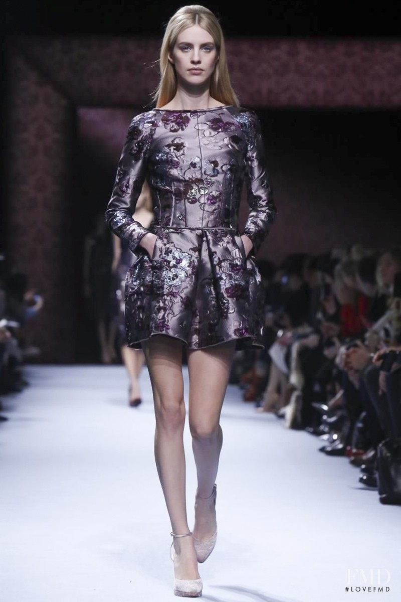 Julia Frauche featured in  the Nina Ricci fashion show for Autumn/Winter 2014