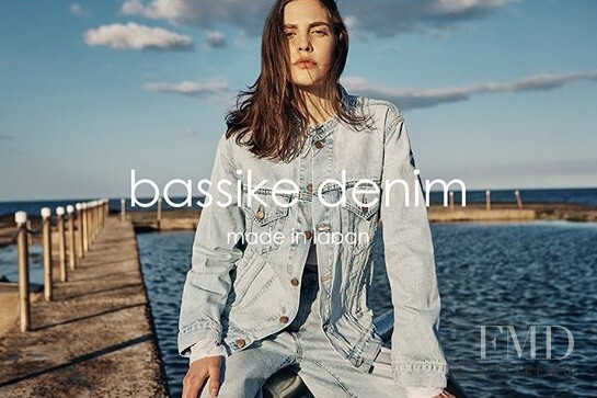 Denise Ascuet featured in  the Bassike Denim advertisement for Spring/Summer 2019