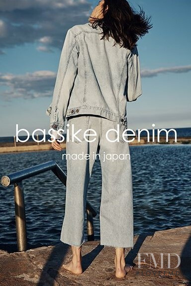 Denise Ascuet featured in  the Bassike Denim advertisement for Spring/Summer 2019