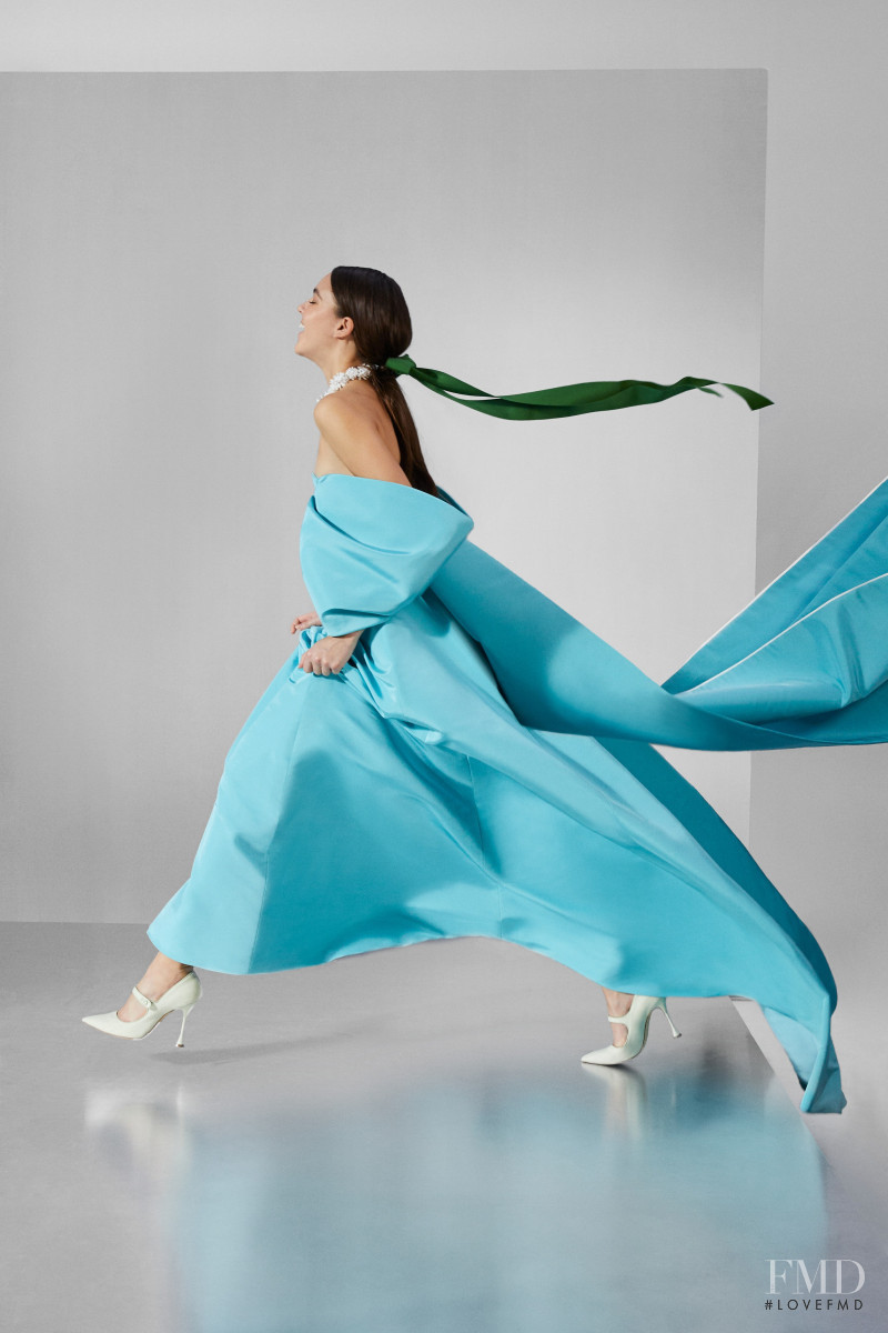 Emm Arruda featured in  the Carolina Herrera lookbook for Pre-Fall 2020