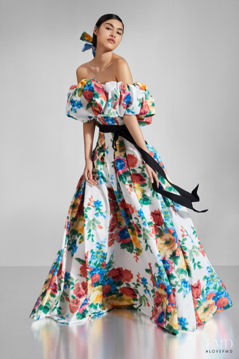 Jasmyn Palombo featured in  the Carolina Herrera lookbook for Pre-Fall 2020