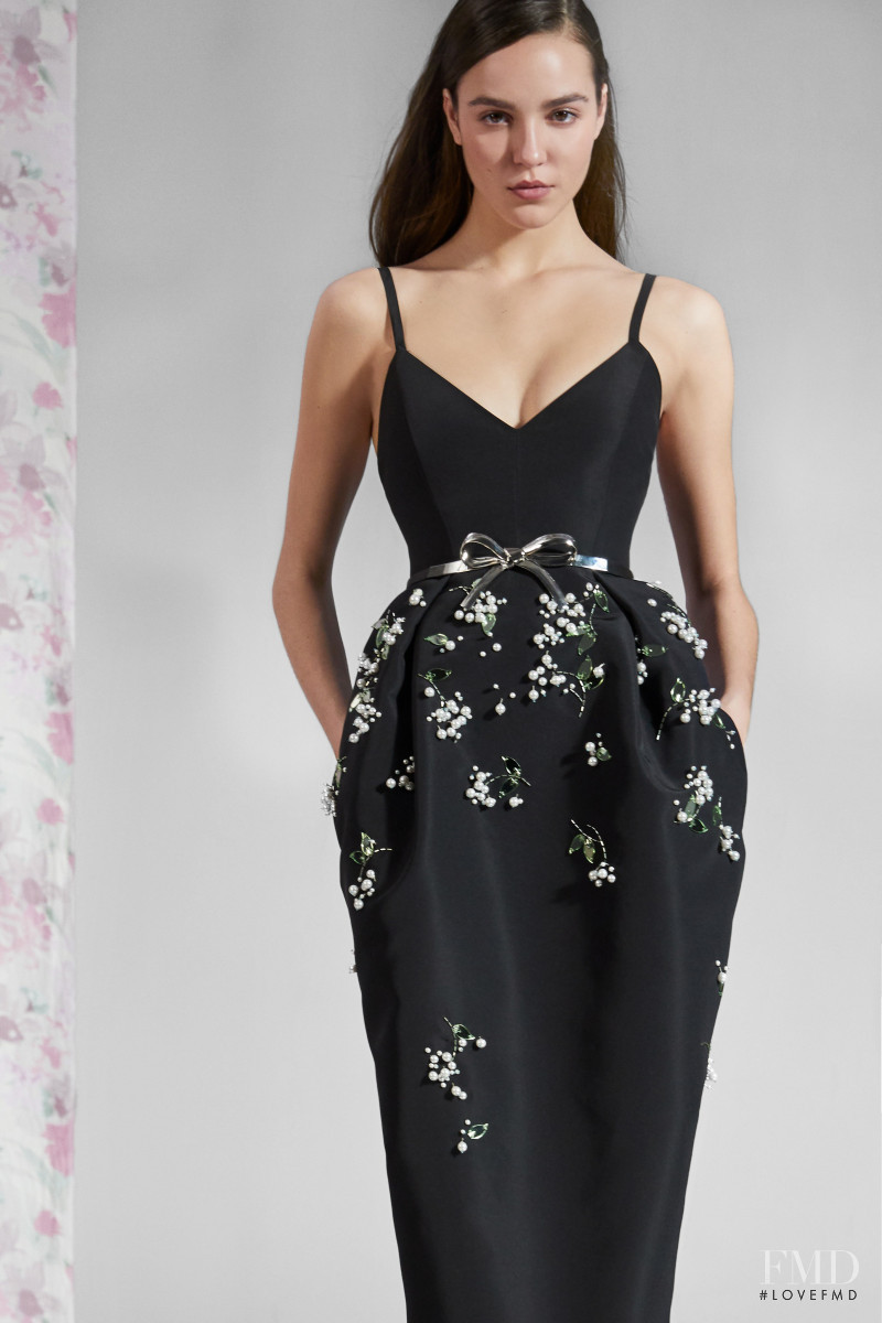 Emm Arruda featured in  the Carolina Herrera lookbook for Pre-Fall 2020