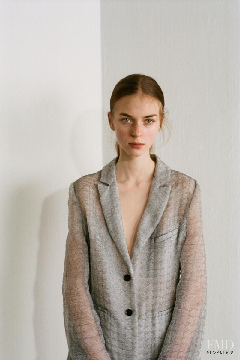 Tilda Jonsson featured in  the Cecilie Bahnsen lookbook for Pre-Fall 2020