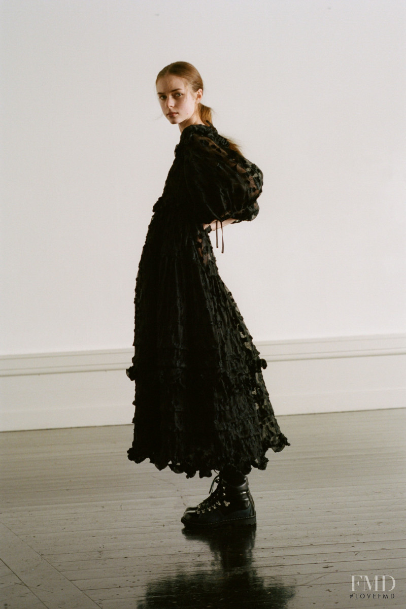 Tilda Jonsson featured in  the Cecilie Bahnsen lookbook for Pre-Fall 2020