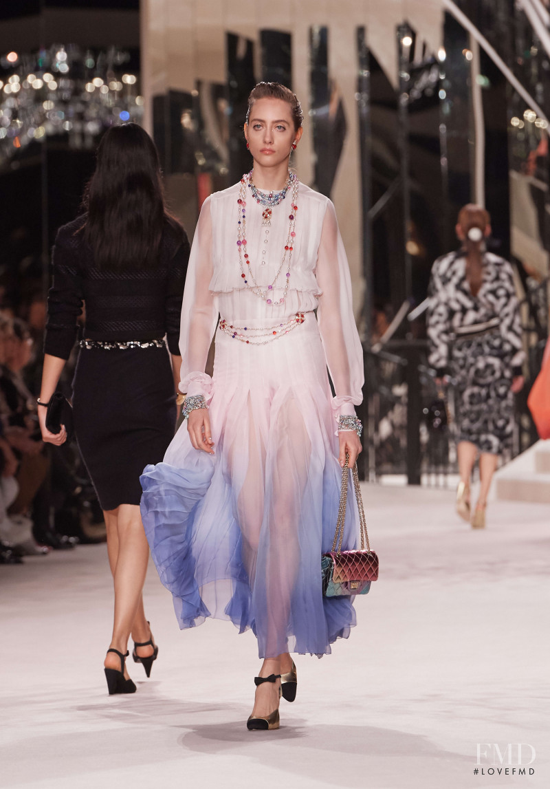 Lia Pavlova featured in  the Chanel fashion show for Pre-Fall 2020
