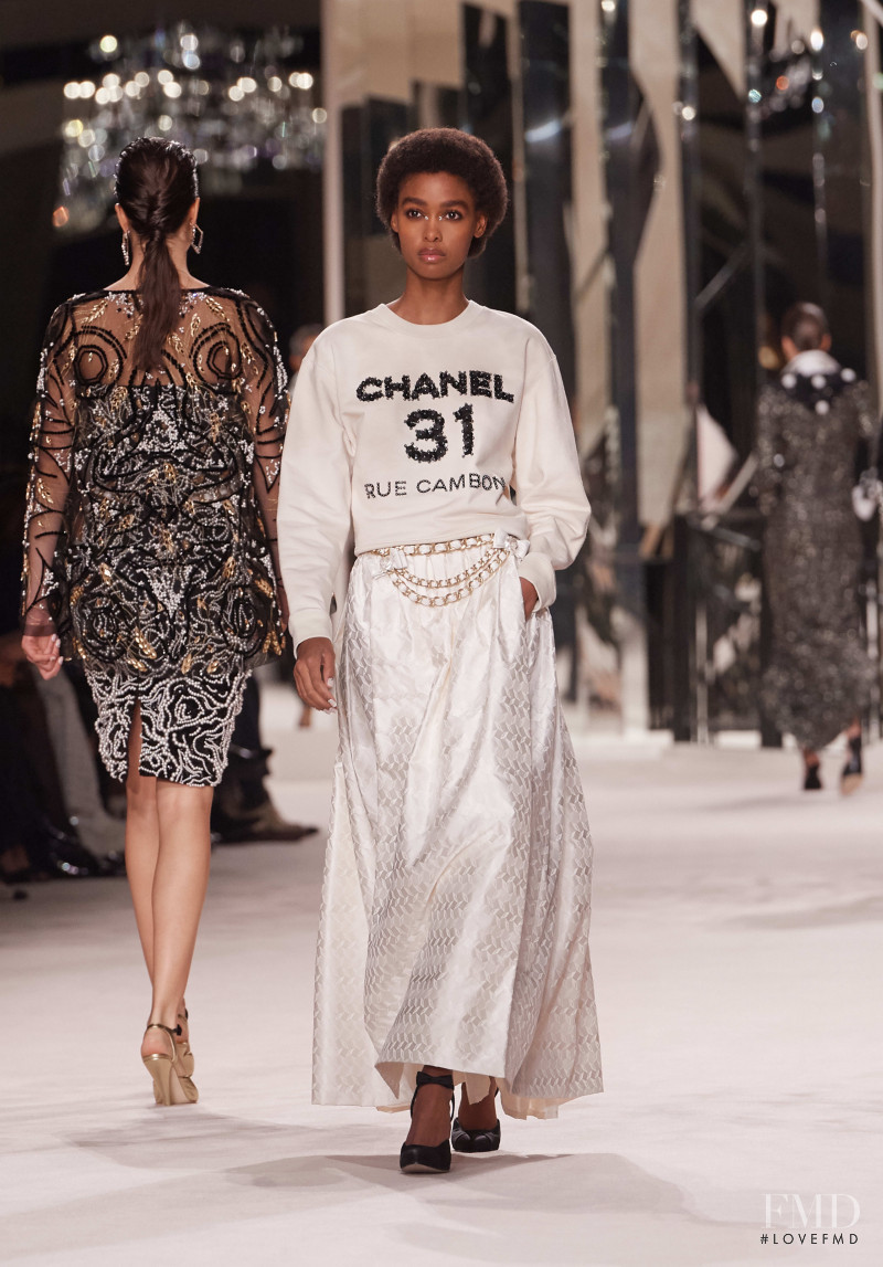 Blesnya Minher featured in  the Chanel fashion show for Pre-Fall 2020