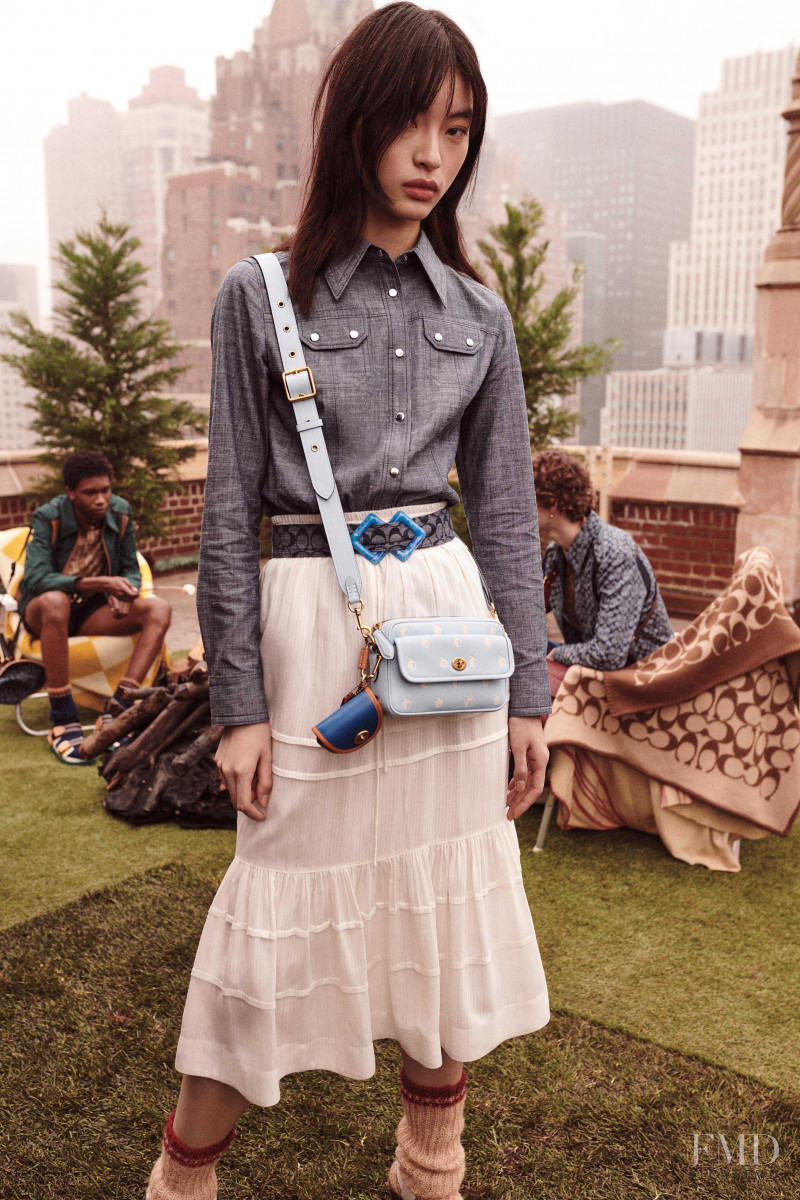 Leah Bing Bin Chen featured in  the Coach 1941 lookbook for Pre-Fall 2020