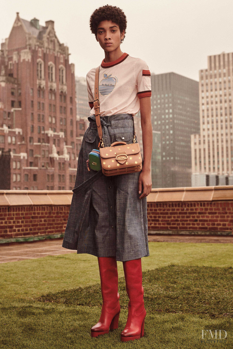 Licett Morillo featured in  the Coach 1941 lookbook for Pre-Fall 2020