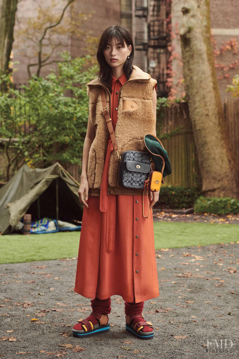 Leah Bing Bin Chen featured in  the Coach 1941 lookbook for Pre-Fall 2020