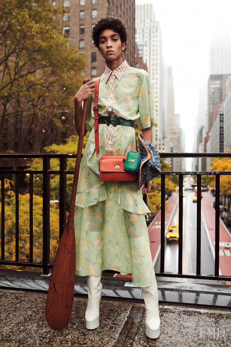 Licett Morillo featured in  the Coach 1941 lookbook for Pre-Fall 2020