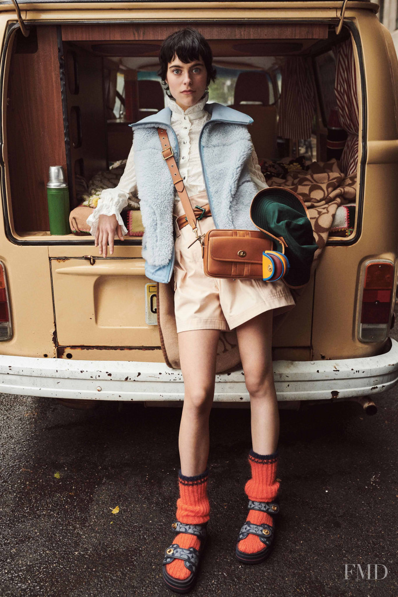 Ilona Desmet featured in  the Coach 1941 lookbook for Pre-Fall 2020