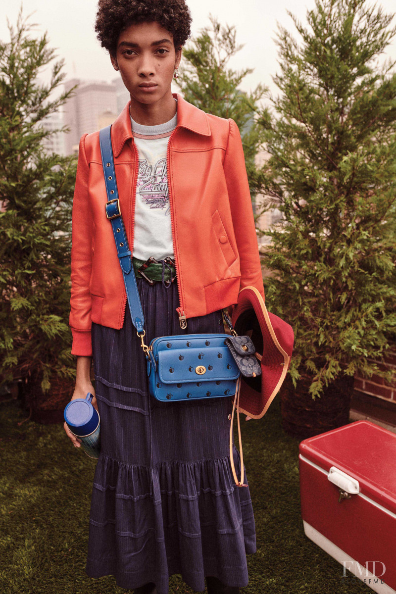 Licett Morillo featured in  the Coach 1941 lookbook for Pre-Fall 2020