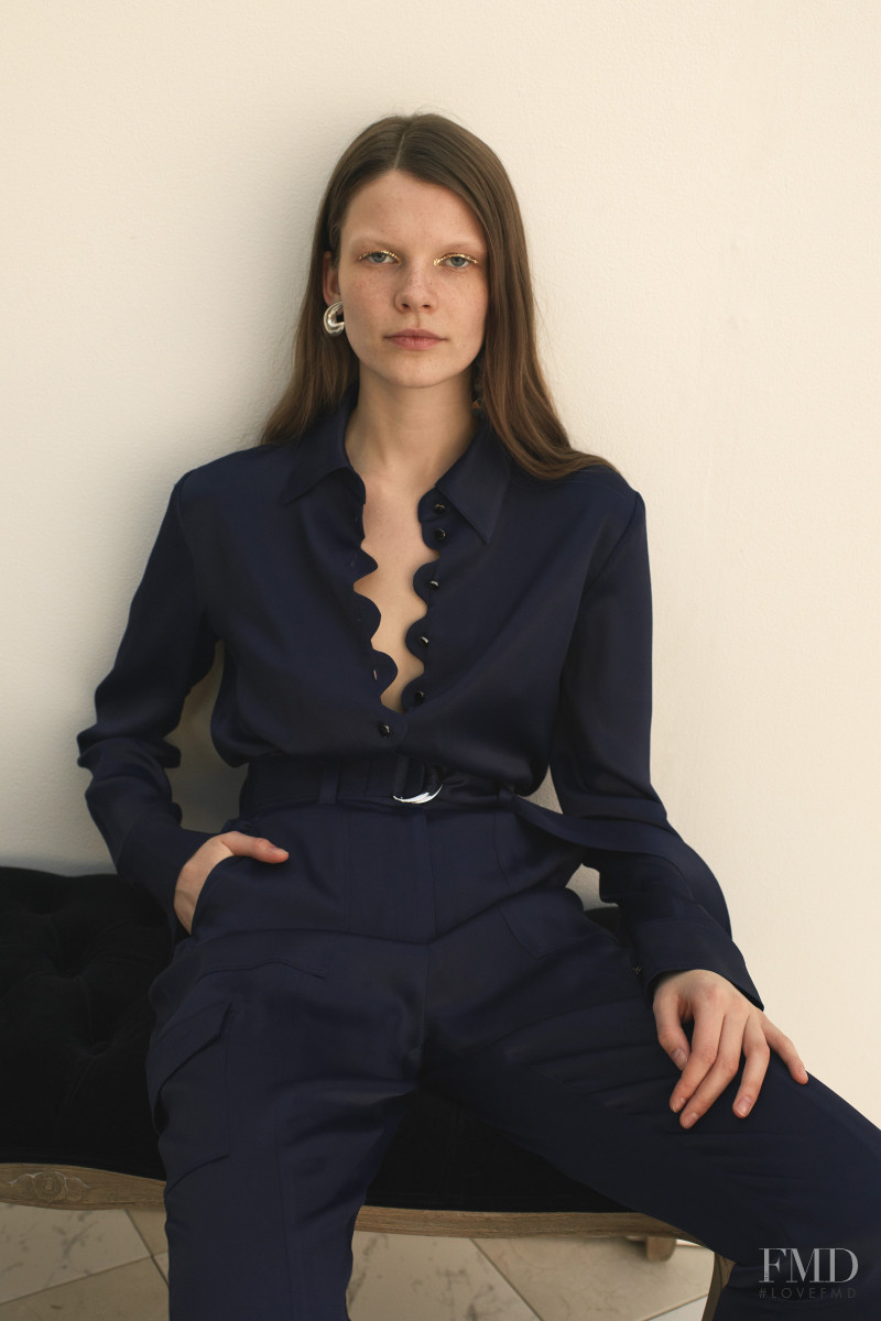 Kristin Lilja featured in  the Derek Lam 10 Crosby lookbook for Pre-Fall 2020