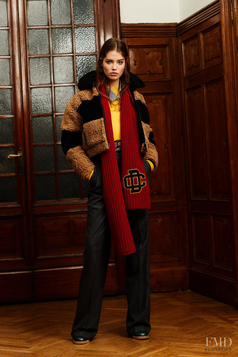 Jasmijn Kok featured in  the DSquared2 lookbook for Pre-Fall 2020