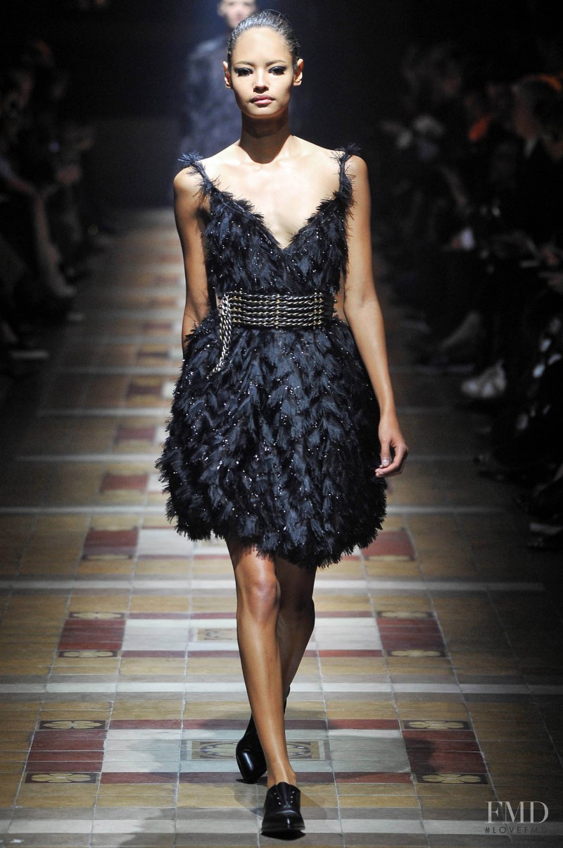 Malaika Firth featured in  the Lanvin fashion show for Autumn/Winter 2014