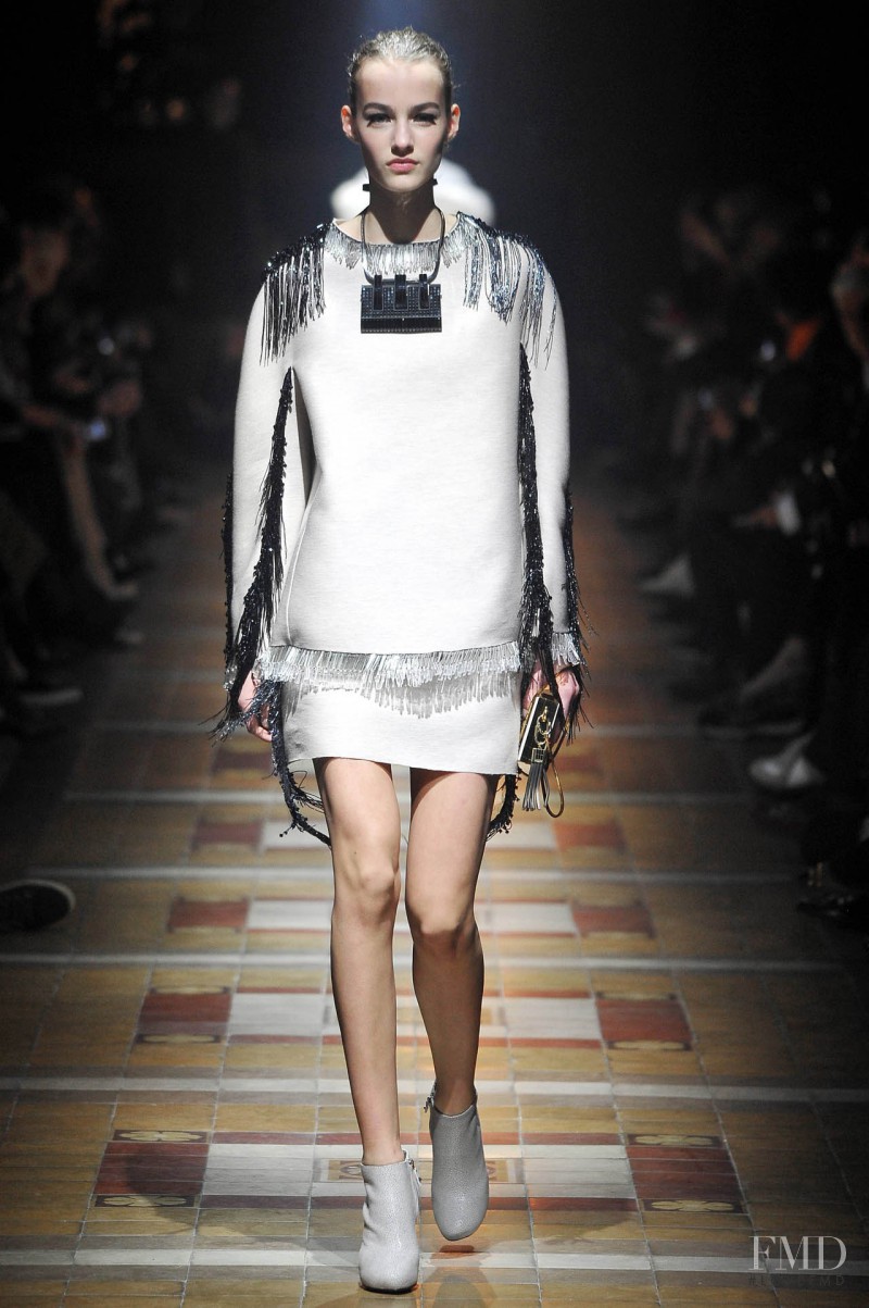 Maartje Verhoef featured in  the Lanvin fashion show for Autumn/Winter 2014
