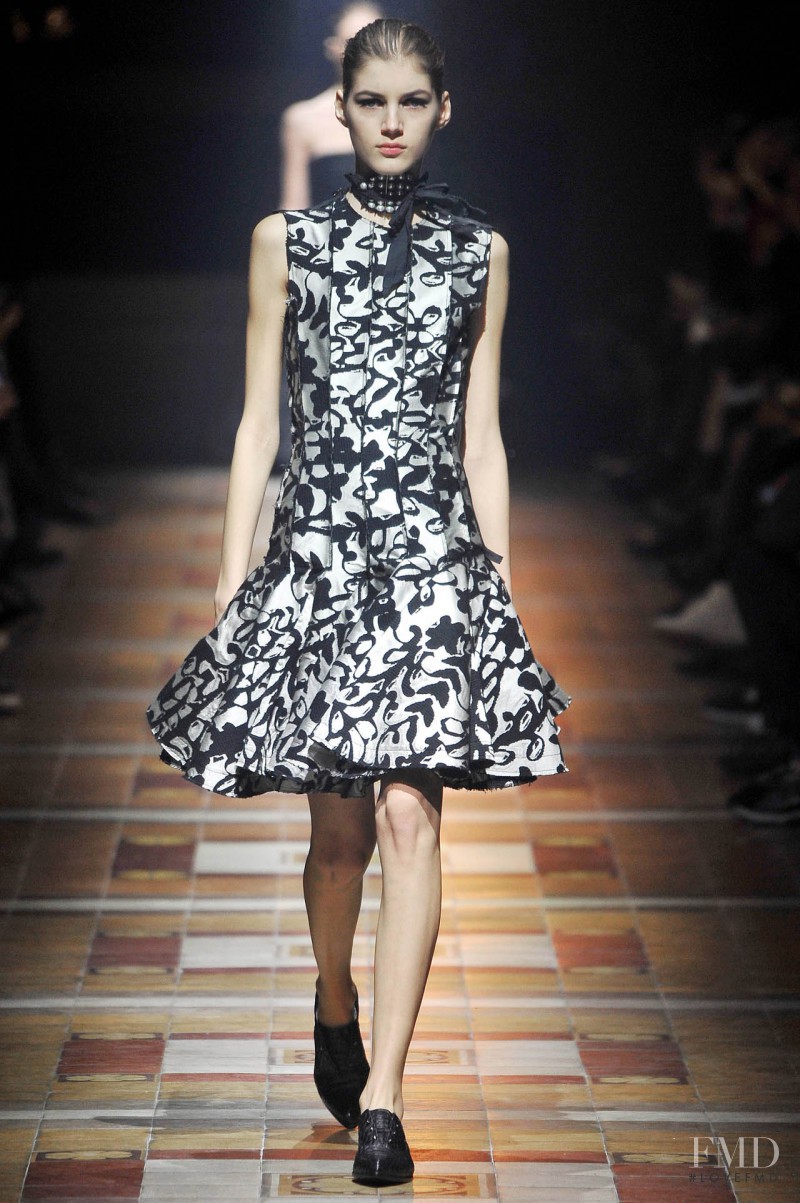 Valery Kaufman featured in  the Lanvin fashion show for Autumn/Winter 2014