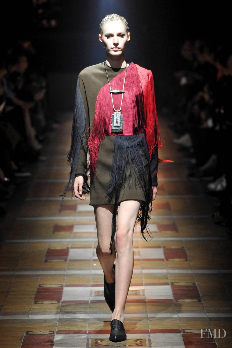 Julia Nobis featured in  the Lanvin fashion show for Autumn/Winter 2014