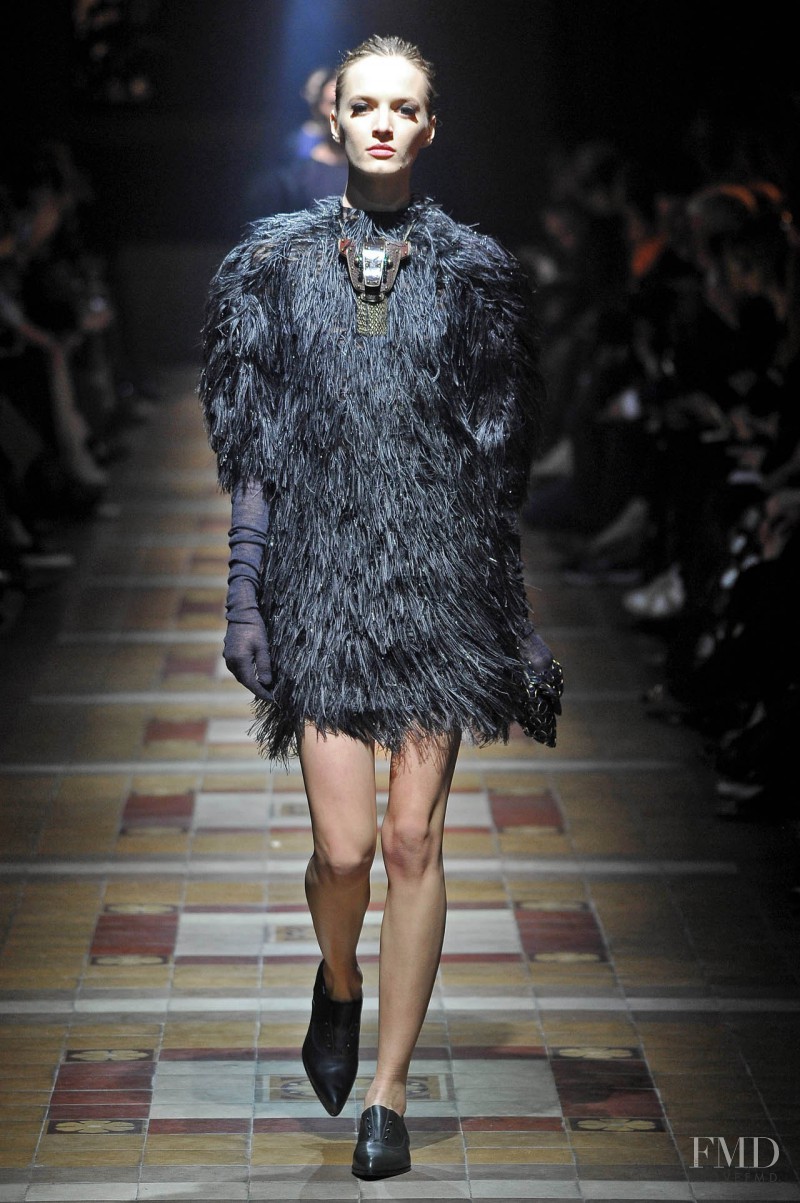 Daria Strokous featured in  the Lanvin fashion show for Autumn/Winter 2014