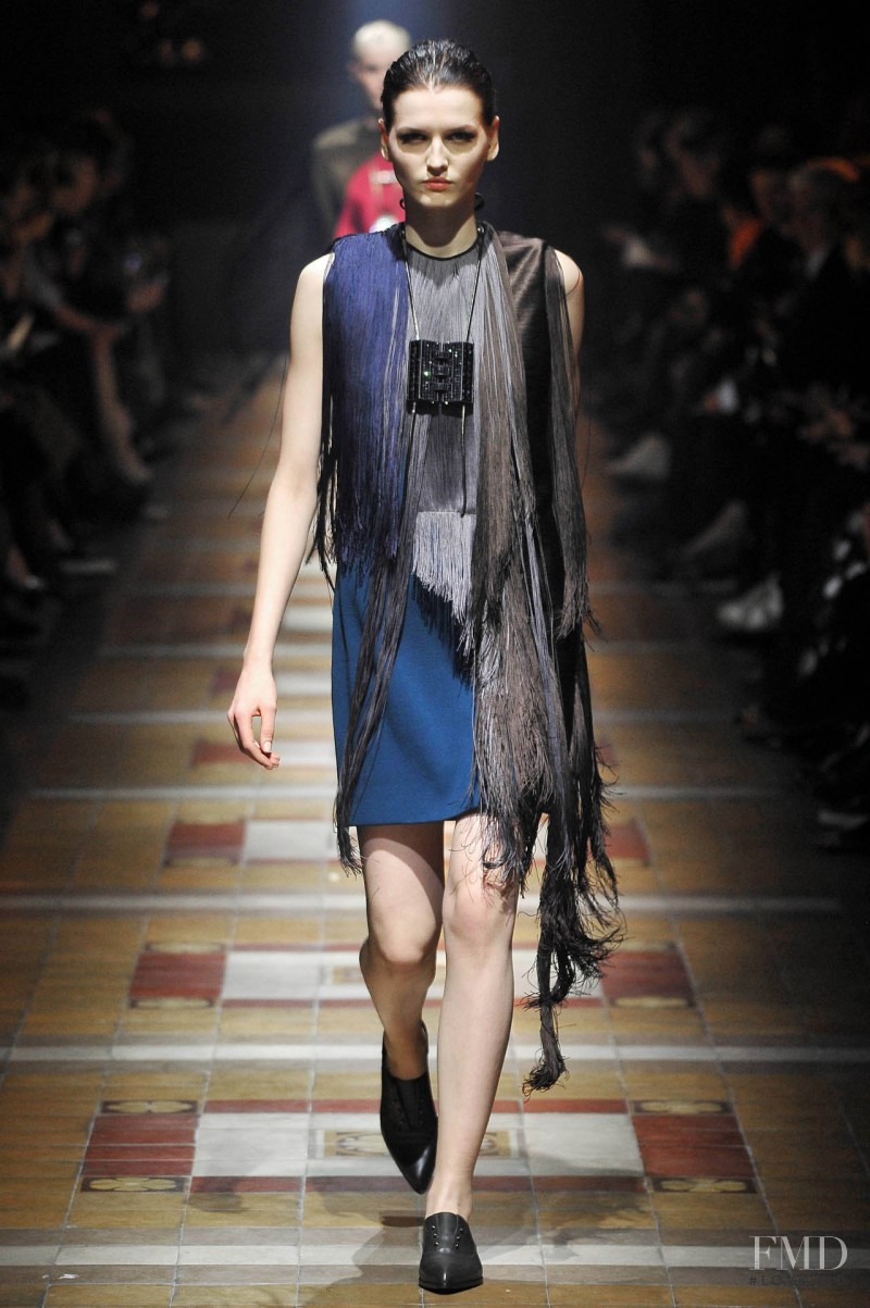 Katlin Aas featured in  the Lanvin fashion show for Autumn/Winter 2014