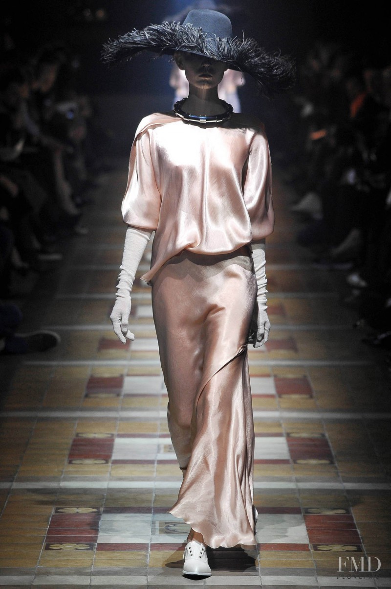 Ola Rudnicka featured in  the Lanvin fashion show for Autumn/Winter 2014