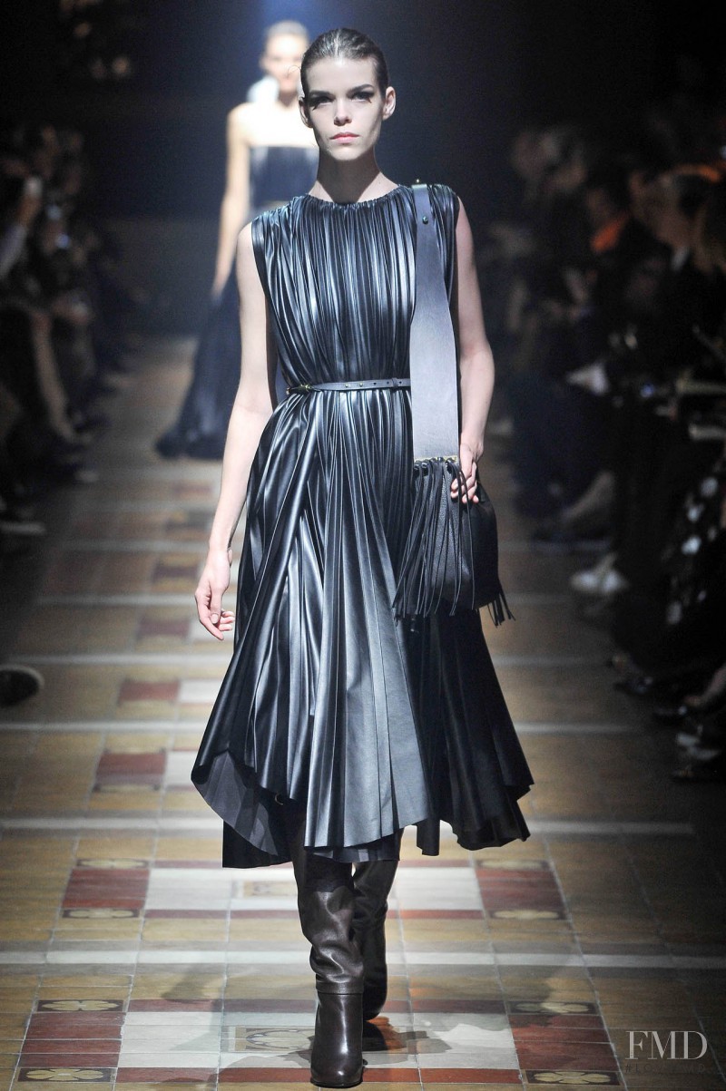 Meghan Collison featured in  the Lanvin fashion show for Autumn/Winter 2014