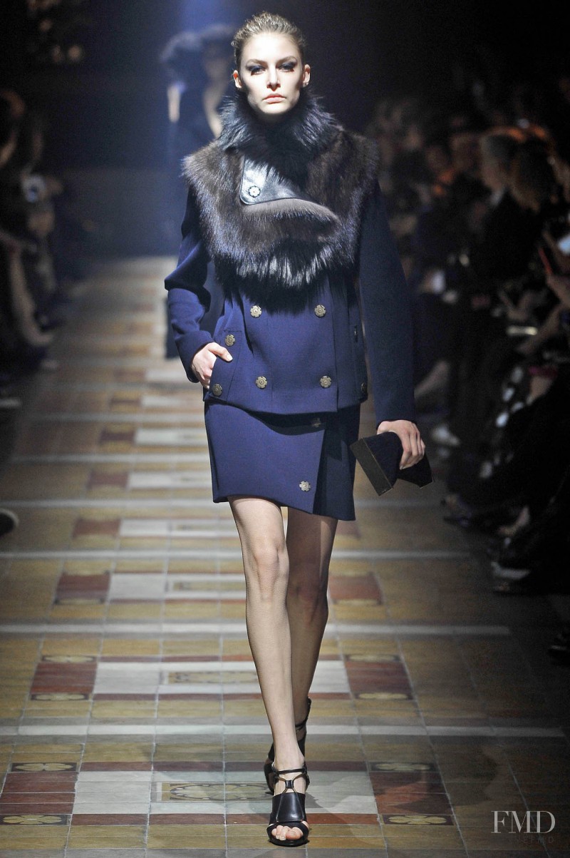 Auguste Abeliunaite featured in  the Lanvin fashion show for Autumn/Winter 2014