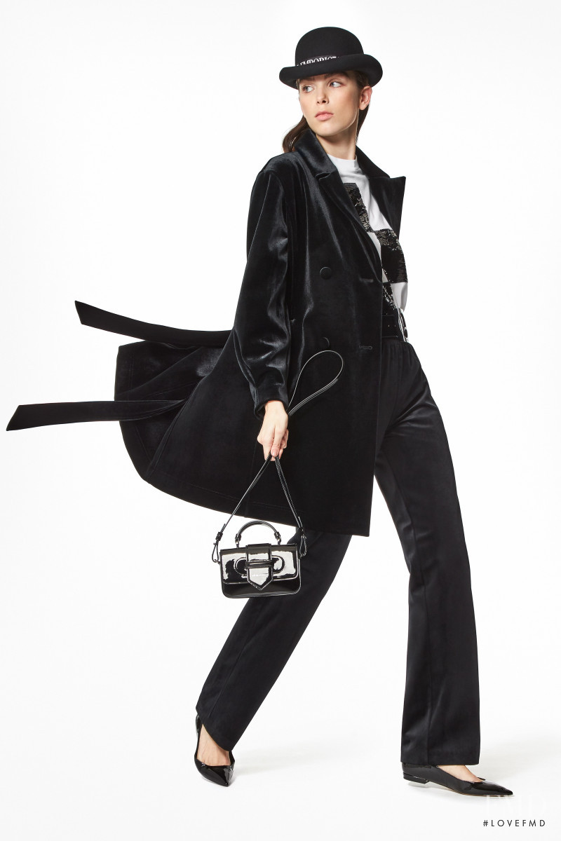 Sanne De Roo featured in  the Emporio Armani lookbook for Pre-Fall 2020